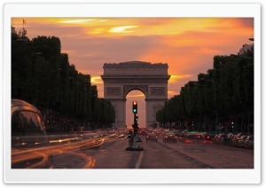 Paris  Champs-Elyses Ultra HD Wallpaper for 4K UHD Widescreen desktop, tablet & smartphone