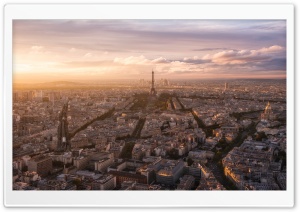 Paris Panoramic View Ultra HD Wallpaper for 4K UHD Widescreen desktop, tablet & smartphone