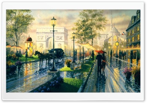 Paris Walk By Ken Shotwell Ultra HD Wallpaper for 4K UHD Widescreen desktop, tablet & smartphone