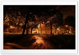 Park At Night City Ultra HD Wallpaper for 4K UHD Widescreen desktop, tablet & smartphone
