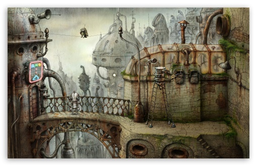 Parrot, Machinarium Game UltraHD Wallpaper for HD 16:9 ; Widescreen 16:10 5:3 ; Fullscreen 4:3 5:4 3:2 ; Mobile 3:5 3:4 ;