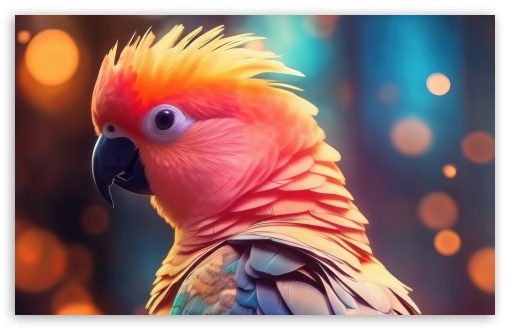 Parrot Portrait Digital Art UltraHD Wallpaper for UHD 16:9 ; HD 16:9 ; UltraWide 21:9 24:10 ; Widescreen 16:10 5:3 ; Fullscreen 4:3 5:4 3:2 ; Tablet 1:1 ; Mobile 9:16 2:3 3:5 3:4 ;