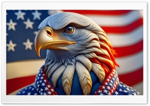 Patriotic Eagle, Stars and Stripes, USA Ultra HD Wallpaper for 4K UHD Widescreen desktop, tablet & smartphone