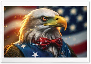 Patriotic Eagle, USA Flag Ultra HD Wallpaper for 4K UHD Widescreen desktop, tablet & smartphone