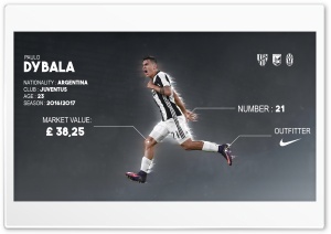 Paulo Dybala Ultra HD Wallpaper for 4K UHD Widescreen desktop, tablet & smartphone