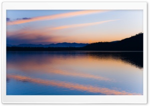 Peaceful Lake At Dusk Ultra HD Wallpaper for 4K UHD Widescreen desktop, tablet & smartphone