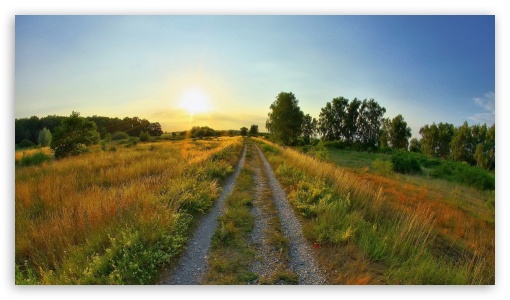 Peaceful Summer Way UltraHD Wallpaper for HD 16:9 ;