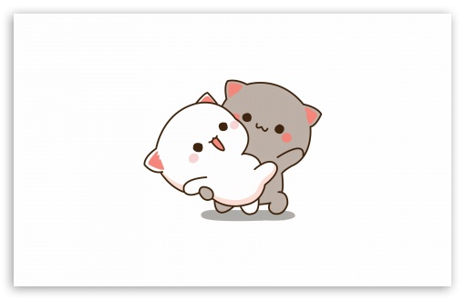 Peach and Goma Cats Kawaii cute Ultra HD Desktop Background, pc ...