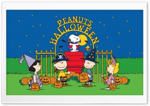 Peanuts Gang, Halloween Ultra HD Wallpaper for 4K UHD Widescreen Desktop, Lockscreen, Screensaver, TV, Tablet, Smartphone