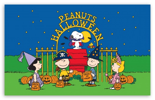 Peanuts Gang, Halloween UltraHD Wallpaper for UHD 16:9 ; HD 16:9 ; UltraWide 21:9 24:10 ; Widescreen 16:10 5:3 ; Fullscreen 4:3 5:4 3:2 ; Tablet 1:1 ; Mobile 9:16 10:16 2:3 3:5 ;