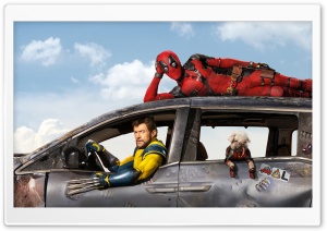 Peggy dog, Deadpool and Wolverine Ultra HD Wallpaper for 4K UHD Widescreen Desktop, Lockscreen, Screensaver, TV, Tablet, Smartphone