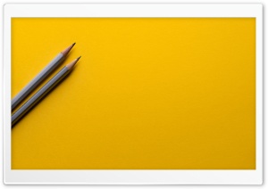 Pencils, Yellow Background Ultra HD Wallpaper for 4K UHD Widescreen desktop, tablet & smartphone