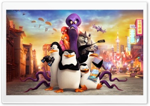 Penguins of Madagascar Funny Movie Ultra HD Wallpaper for 4K UHD Widescreen desktop, tablet & smartphone