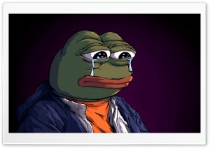 Pepe the Frog Meme Sad 4K UHD Wallpaper for Widescreen and UltraWide Desktop, UltraHD TV, Smartphone, Tablet