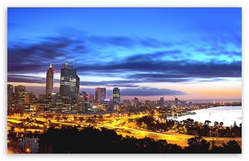 Perth At Night UltraHD Wallpaper for HD 16:9 ; Widescreen 16:10 5:3 ; Fullscreen 4:3 5:4 3:2 ; Tablet 1:1 ; Mobile 3:5 3:4 ; Dual 4:3 5:4 ;