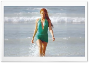 Petek Dincoz Coming Out of the Sea Water 4K UHD Wallpaper for Widescreen and UltraWide Desktop, UltraHD TV, Smartphone, Tablet