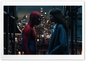 Peter and MJ Rooftop Scene Spider Man Brand New Day 4K UHD Wallpaper for Widescreen and UltraWide Desktop, UltraHD TV, Smartphone, Tablet