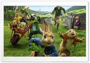 Peter Rabbit 2 Thomas McGregor Garden Chase Animals 4K UHD Wallpaper for Widescreen and UltraWide Desktop, UltraHD TV, Smartphone, Tablet