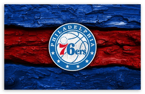 Philadelphia 76ers Wooden Logo UltraHD Wallpaper for Widescreen 16:10 ;