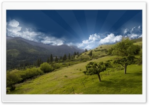 Photoshop Hilltop Mountain Sky Ultra HD Wallpaper for 4K UHD Widescreen desktop, tablet & smartphone