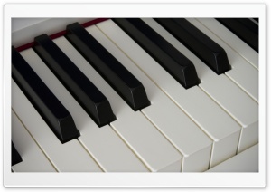 Piano Keyboard Close-up Ultra HD Wallpaper for 4K UHD Widescreen desktop, tablet & smartphone