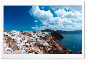 Picturesque Island Town Ultra HD Wallpaper for 4K UHD Widescreen desktop, tablet & smartphone