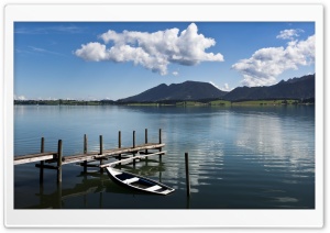 Pier And Boat Ultra HD Wallpaper for 4K UHD Widescreen desktop, tablet & smartphone