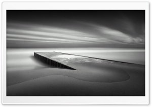 Pier Black And White Ultra HD Wallpaper for 4K UHD Widescreen desktop, tablet & smartphone