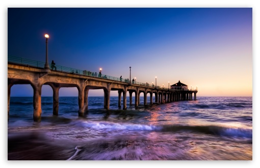 Pier Dusk UltraHD Wallpaper for UHD 16:9 ; HD 16:9 ; Widescreen 16:10 5:3 ; Fullscreen 4:3 5:4 3:2 ; Tablet 1:1 ; Mobile 3:5 3:4 ;