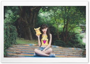 Pikachu Girl Ultra HD Wallpaper for 4K UHD Widescreen desktop, tablet & smartphone