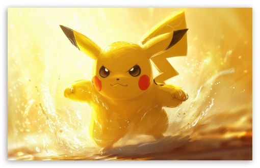 Pikachu in Action UltraHD Wallpaper for UHD 16:9 ; HD 16:9 ; UltraWide 21:9 24:10 32:9 32:10 ; Widescreen 16:10 5:3 ; Fullscreen 4:3 5:4 3:2 ; Tablet 1:1 ; Mobile 9:16 10:16 2:3 3:5 3:4 ; Dual 16:10 5:3 16:9 4:3 5:4 3:2 ;