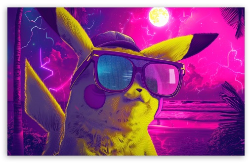 Pikachu's Tropical Vibes UltraHD Wallpaper for UHD 16:9 ; HD 16:9 ; UltraWide 21:9 24:10 32:9 32:10 ; Widescreen 16:10 5:3 ; Fullscreen 4:3 5:4 3:2 ; Tablet 1:1 ; Dual 16:10 5:3 16:9 4:3 5:4 3:2 ;