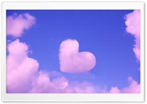 Pink Heart Cloud Ultra HD Wallpaper for 4K UHD Widescreen desktop, tablet & smartphone