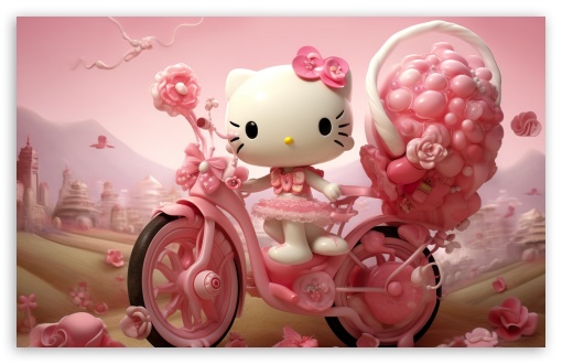 Download Full Pink Hello Kitty Desktop Wallpaper