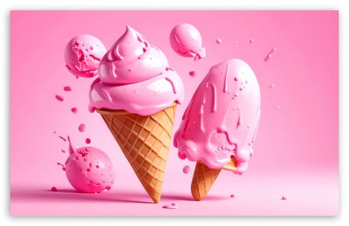 Pink Ice Cream Cone, Ice Cream Bar, Aesthetic UltraHD Wallpaper for UHD 16:9 ; HD 16:9 ; UltraWide 21:9 24:10 32:9 32:10 ; Widescreen 16:10 5:3 ; Fullscreen 4:3 5:4 3:2 ; Tablet 1:1 ; Mobile 9:16 9:19.5 9:20 10:16 2:3 3:5 3:4 ; Dual 16:10 5:3 16:9 4:3 5:4 3:2 ;