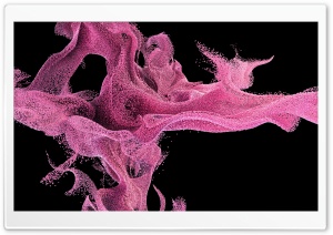 Pink Particles in Motion 4K UHD Wallpaper for Widescreen and UltraWide Desktop, UltraHD TV, Smartphone, Tablet