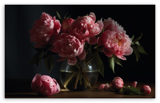 Pink Peonies Still Life UltraHD Wallpaper for UHD 16:9 ; HD 16:9 ; UltraWide 21:9 24:10 32:9 32:10 ; Widescreen 16:10 5:3 ; Fullscreen 4:3 5:4 3:2 ; Tablet 1:1 ; Mobile 9:16 10:16 2:3 3:5 3:4 ; Dual 16:10 5:3 16:9 4:3 5:4 3:2 ;