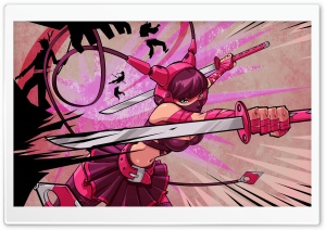 Pink Sword Girl Ultra HD Wallpaper for 4K UHD Widescreen desktop, tablet & smartphone