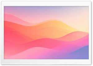 Pink, Yellow, Abstract Art, Waves 4K UHD Wallpaper for Widescreen and UltraWide Desktop, UltraHD TV, Smartphone, Tablet