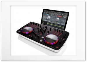 Pioneer DJ CONTROLLER DDJ-ERGO-V and Ultrabook REKORDBOX VDJ  FULL WIDE UHD 4K 4K UHD Wallpaper for Widescreen and UltraWide Desktop, UltraHD TV, Smartphone, Tablet