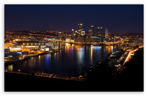 Desktop Wallpaper Pittsburgh Citys Sunset Hd Image Picture Background  Vvsxr8
