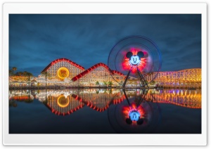 Pixar Pier, Disney California Adventure 4K UHD Wallpaper for Widescreen and UltraWide Desktop, UltraHD TV, Smartphone, Tablet