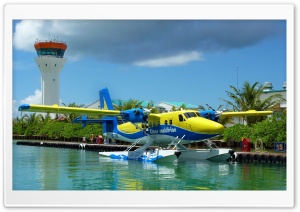 Plane On Water Ultra HD Wallpaper for 4K UHD Widescreen Desktop, Lockscreen, Screensaver, TV, Tablet, Smartphone