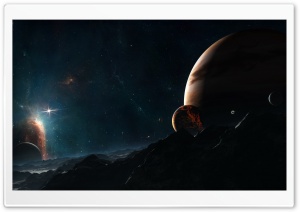 Planet Close To Jupiter Ultra HD Wallpaper for 4K UHD Widescreen desktop, tablet & smartphone
