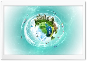 Planet Earth Fantasy Ultra HD Wallpaper for 4K UHD Widescreen desktop, tablet & smartphone