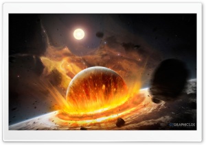 Planet Impact Ultra HD Wallpaper for 4K UHD Widescreen desktop, tablet & smartphone