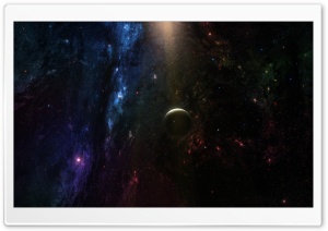 Planet In Deep Space Ultra HD Wallpaper for 4K UHD Widescreen desktop, tablet & smartphone