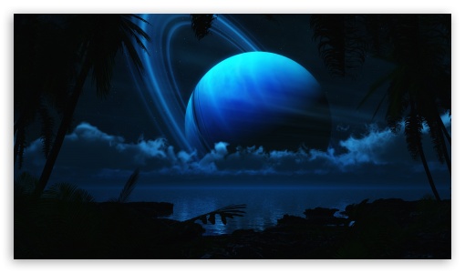 Planet Rings UltraHD Wallpaper for HD 16:9 ;