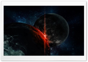 Planetary Collision Ultra HD Wallpaper for 4K UHD Widescreen desktop, tablet & smartphone