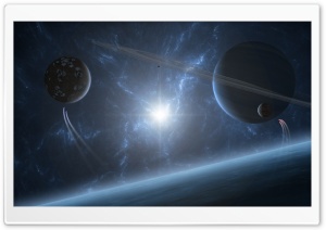 Planetary Rings Ultra HD Wallpaper for 4K UHD Widescreen desktop, tablet & smartphone